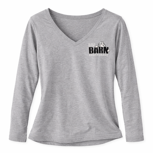Black River Barn Women’s V-Neck Tee – Lightweight Restaurant Shirt