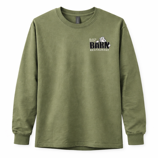 Black River Barn Gildan Long Sleeve Tee – Unisex Restaurant Shirt
