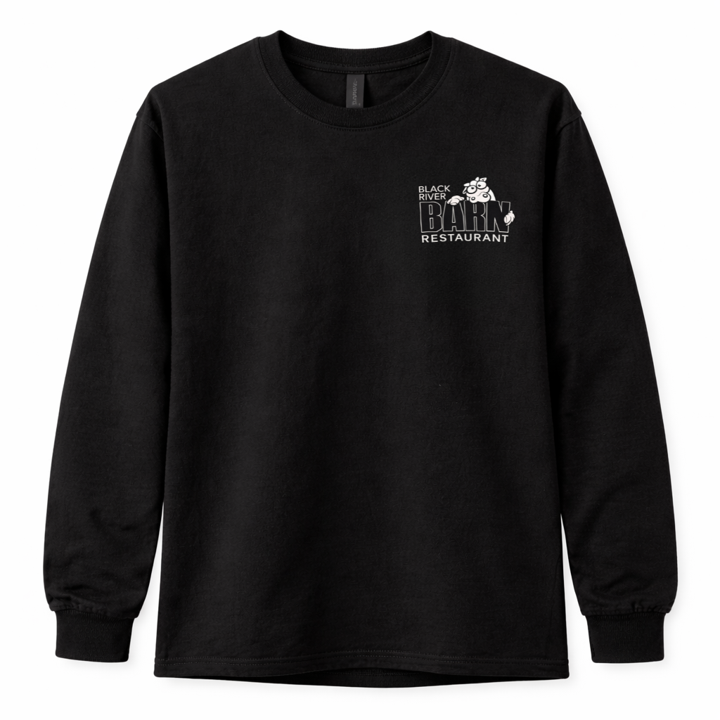 Black River Barn Gildan Long Sleeve Tee – Unisex Restaurant Shirt