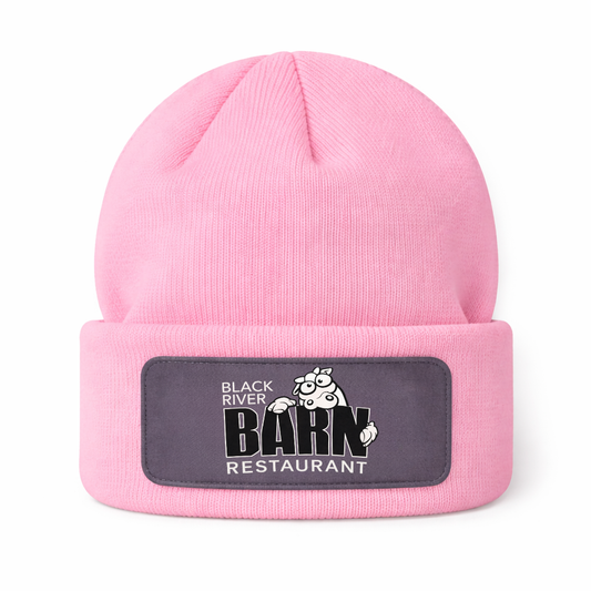 Black River Barn Patch Beanie – Winter Restaurant Hat