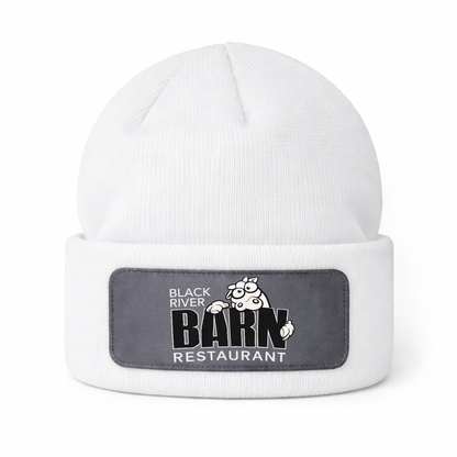 Black River Barn Patch Beanie – Winter Restaurant Hat