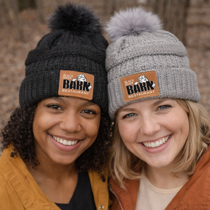 Black River Barn Pom Beanie – Gray