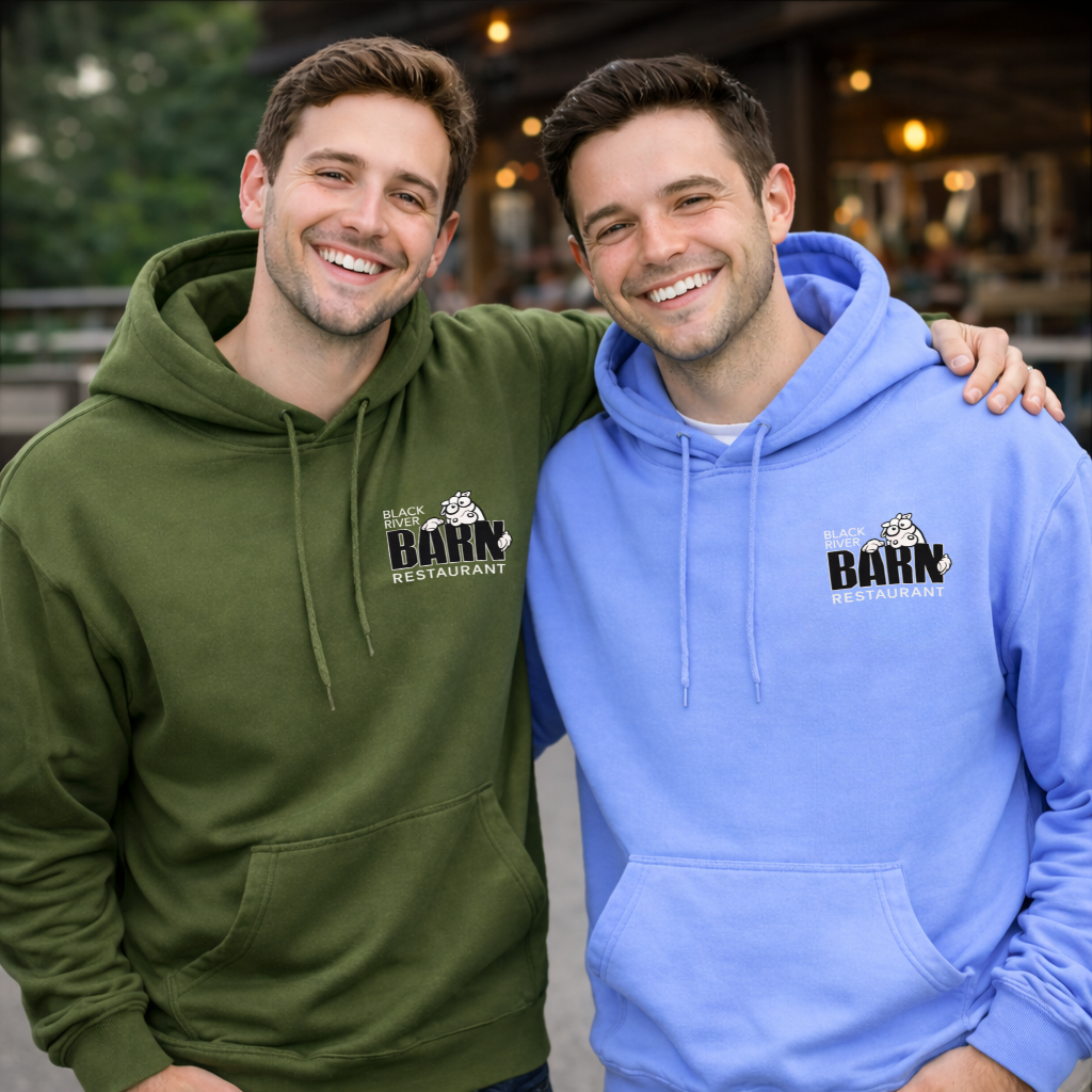 Black River Barn Zip-Up Hoodie – Unisex Restaurant Apparel